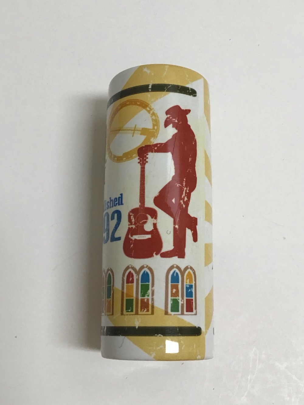 Ryman Auditorium Tall Shot Glass Ceramic Country Music Nashville TN Cowboy NEW